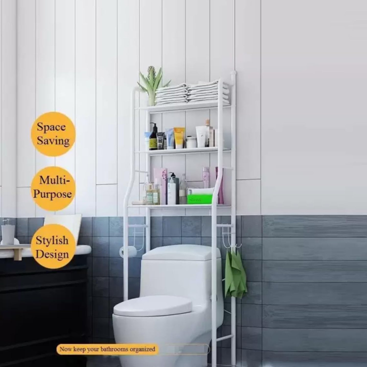 8803 Multi-Layer The Toilet Storage Rack Metal | Bathroom Shelf Space Saving Organizer for Laundry Room Wash Basin Floor Stand 8803 Multi-Layer The Toilet Storage Rack Metal | Bathroom Shelf Space Saving Organizer for Laundry Room Wash Basin Floor Stand